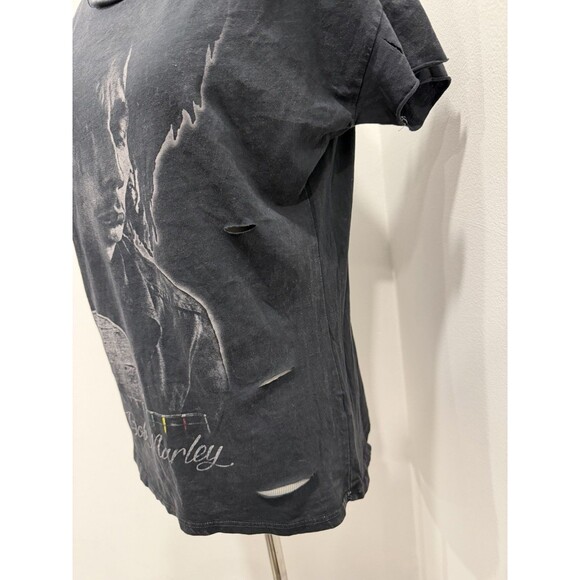 Zion Rootswear Bob Marley Graphic T-shirt Women Medium Black - Picture 2 of 10